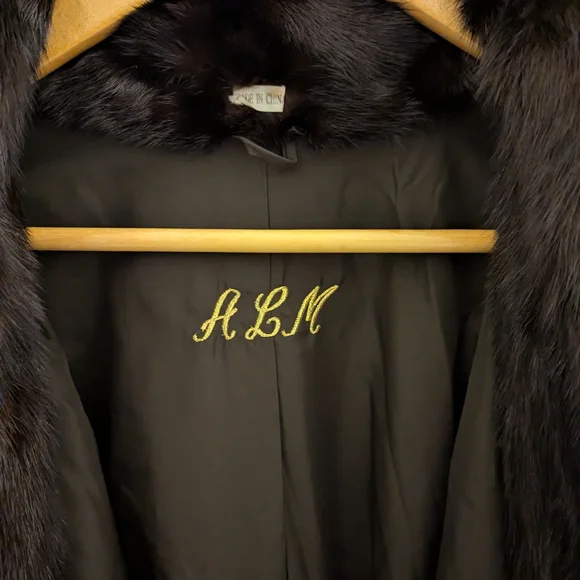 Vintage Mink Coat In Rich Brown